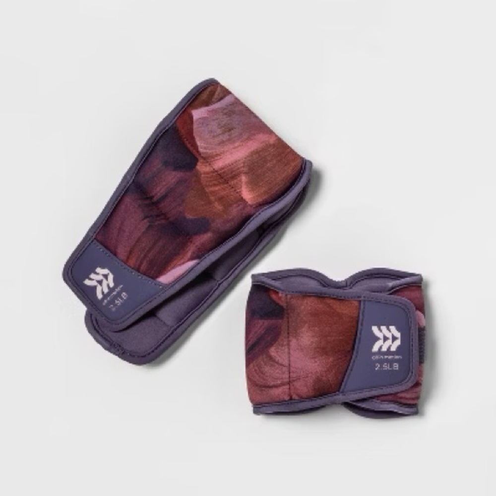 Purple and Pink 2.5 Lb Ankle Weights